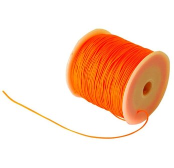 Nylonkoord 1 mm neon oranje