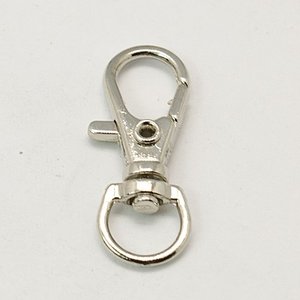Sleutelhanger clip 32.5-11 mm 10 stuks - Goedkoop lint, linten groothandel, organza lint, satijn